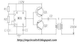 3 Ic Cfl Inverter Circuit - Simple Inverter Circuit Diagram - 3 Ic Cfl Inverter Circuit
